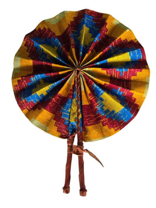 Ghanaian Fabric Fan - AB093