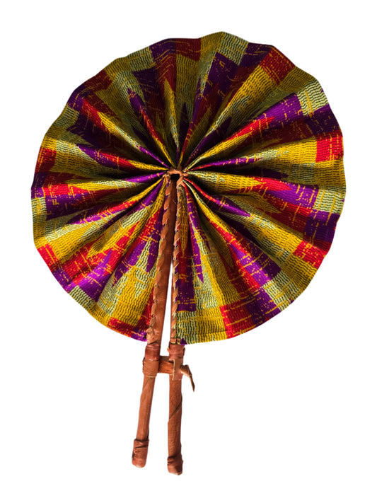 Ghanaian Fabric Fan - AB095