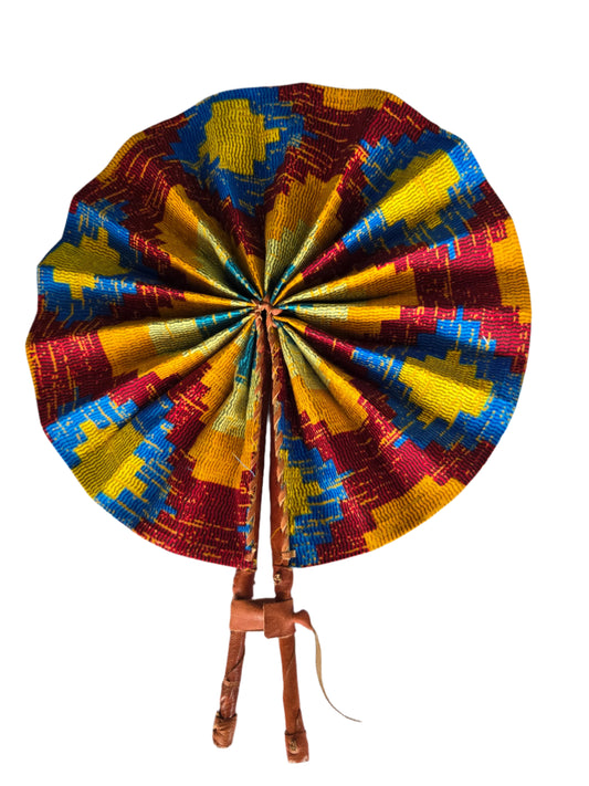 Ghanaian Fabric Fan - AB096