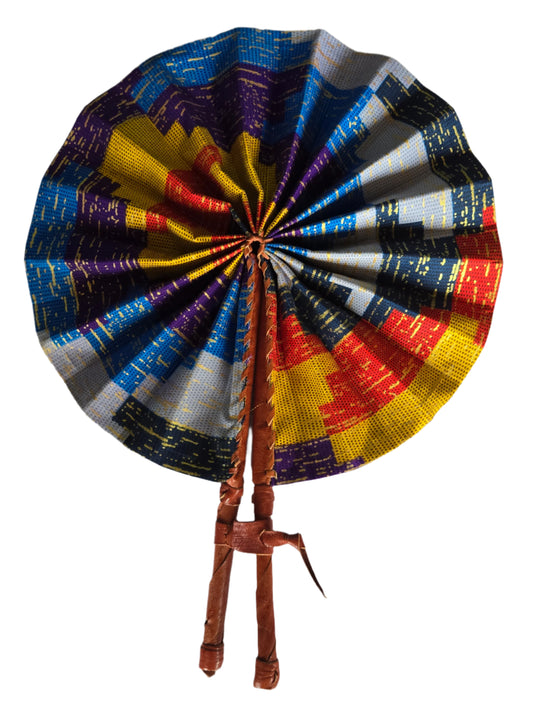 Ghanaian Fabric Fan - AB097