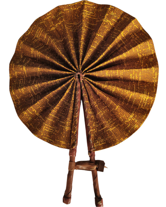 Ghanaian Fabric Fan - AB098
