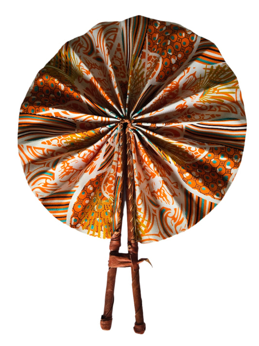 Ghanaian Fabric Fan - AB099