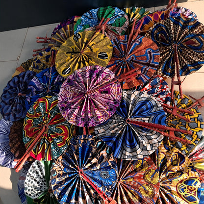 50 pieces Wholesale Fabric fans