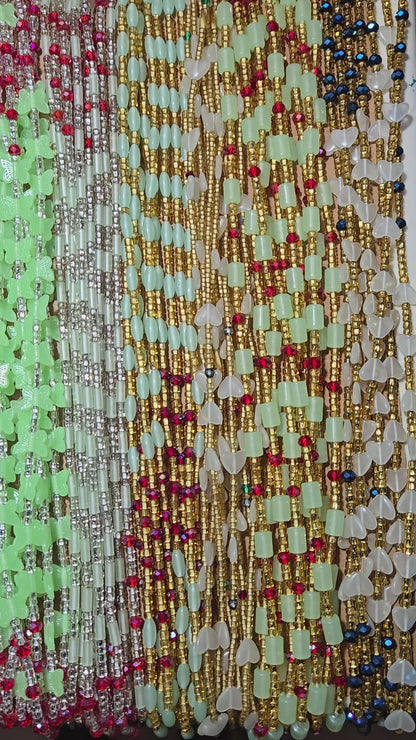 Wholesale Glow-in-the-Dark Waist Beads – 12 Unique Designs